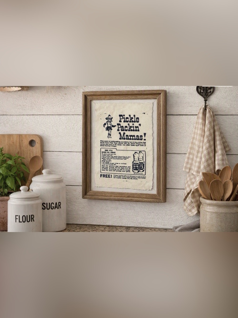Farmhouse/Country/Vintage “Pickle Lovers” Kitchen Wall Decor OS
